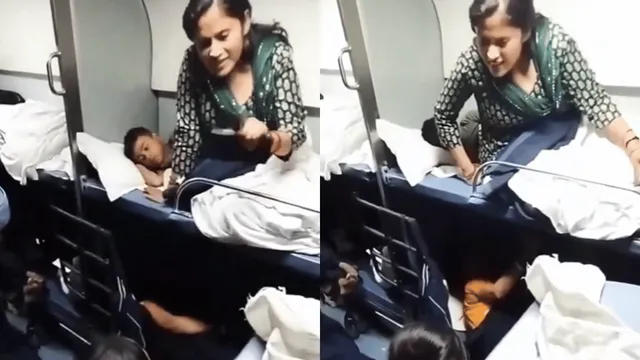 ticketless-woman-refuses-to-give-up-other-passenger-reserved-seat-in-train-viral-video